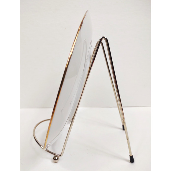 Antique Rose Floral Decorative Hand Painted Plate Gold Trim Unmarked 7.5" - Picture 4 of 7